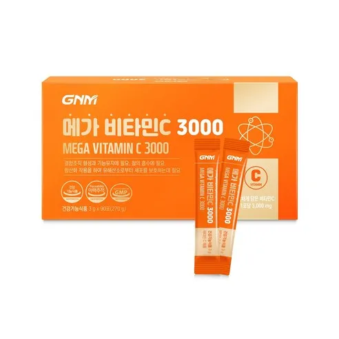 [1박스당 3개월분] GNM 메가 비타민C 3000  3g, 90포