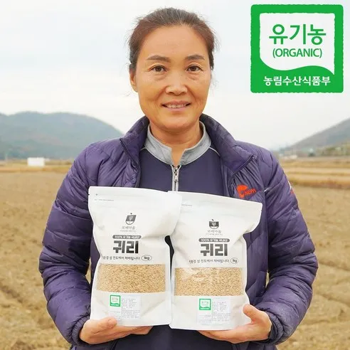 [햇곡] 국산 유기농 귀리, 3kg (1kgx3..., 1개