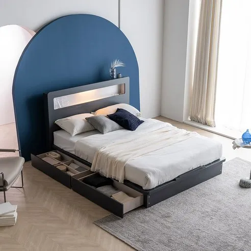 멜로우 LED 서랍형 침대 + 매트리스 세트 방문설치