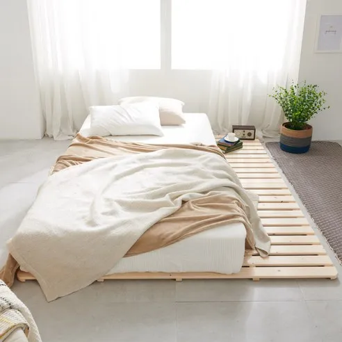 북유럽 소나무100% 침대 받침대 프레임 매트리스 깔판 저상형