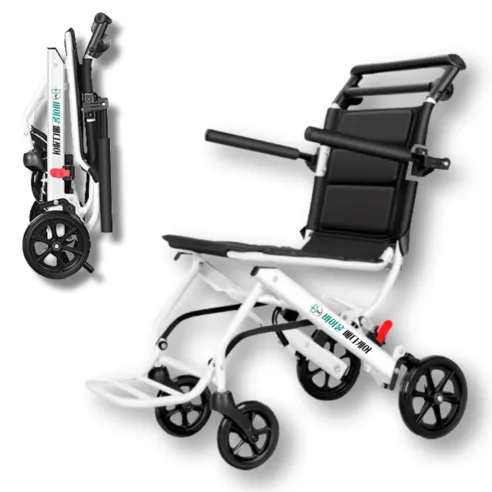 바이윤 메디케어 경량 휠체어 여행용 휴대용 가정용 접이식 소형 노인유모차 6.8kg, 1. 경량형 (6...., 1개
