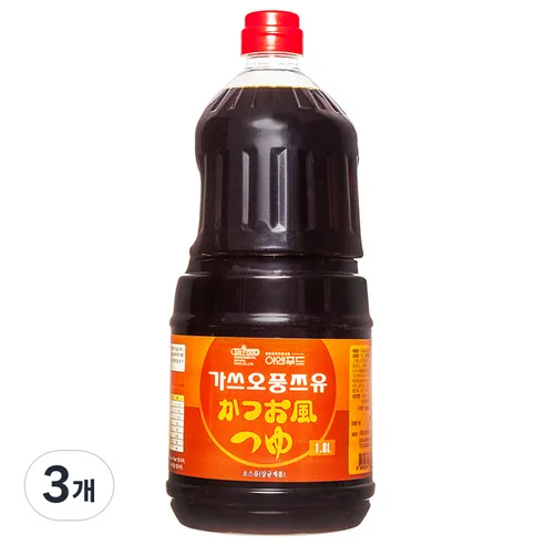 [이엔] 가스오풍 쯔유, 1.8L, 3개