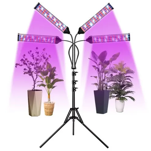 비상 LED 와이드 4헤드 삼각대 식물등 + 어댑터